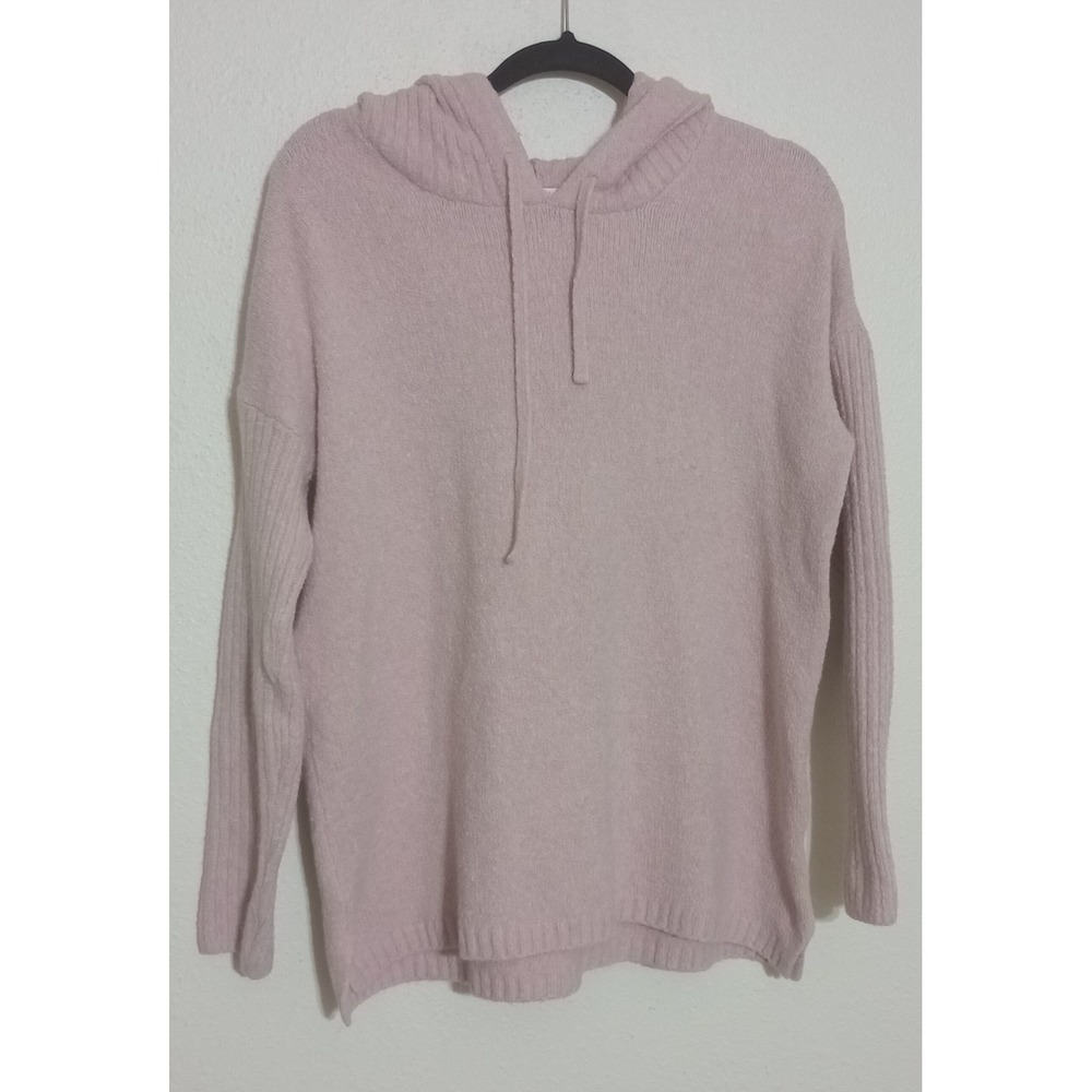 Pure Jill J. Jill Pink Knit Hooded Sweater Womens XS Blush Pullover Long Sleeve